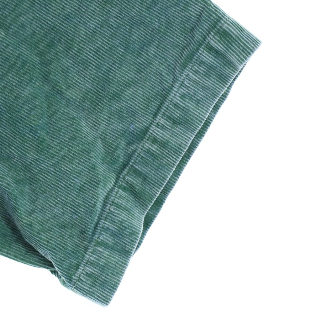 C.E(シーイー) Cord Design Short Sleeve Shirt コーデュロイ 半袖シャツ グリーン
