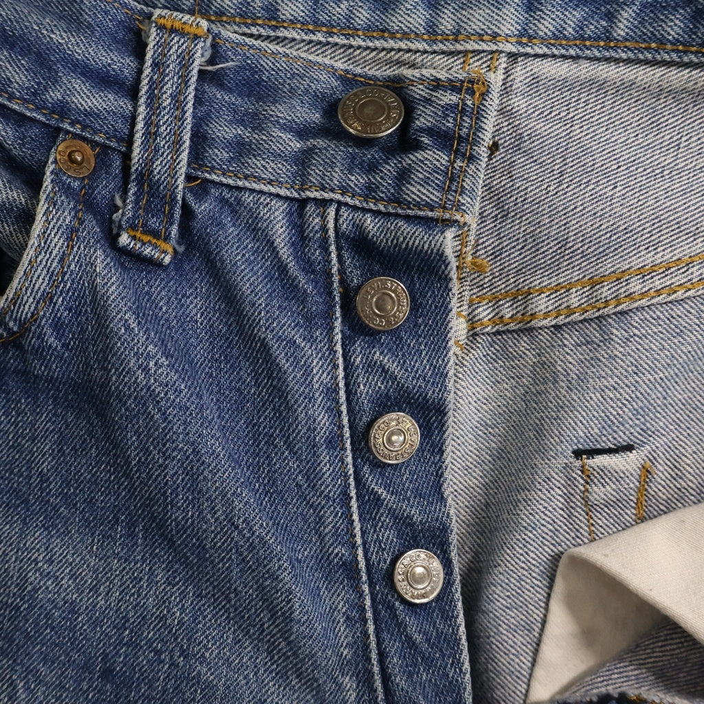 Levi's(リーバイス) 70s 66後期 ボタン裏6 ポケット裏チェーン ストレートパンツ インディゴ