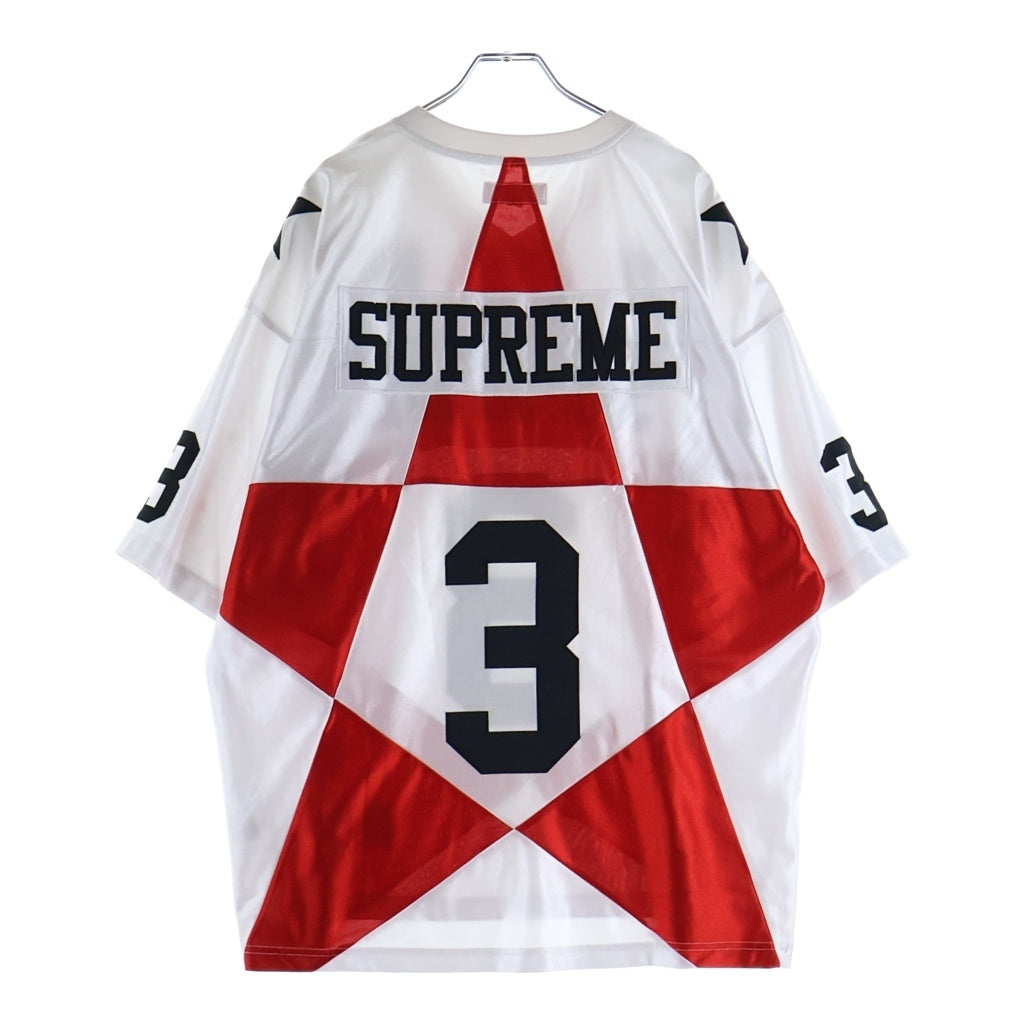 SUPREME(シュプリーム) 24AW Star Football Jersey スターフットボールジャージ ゲームシャツ ホワイト