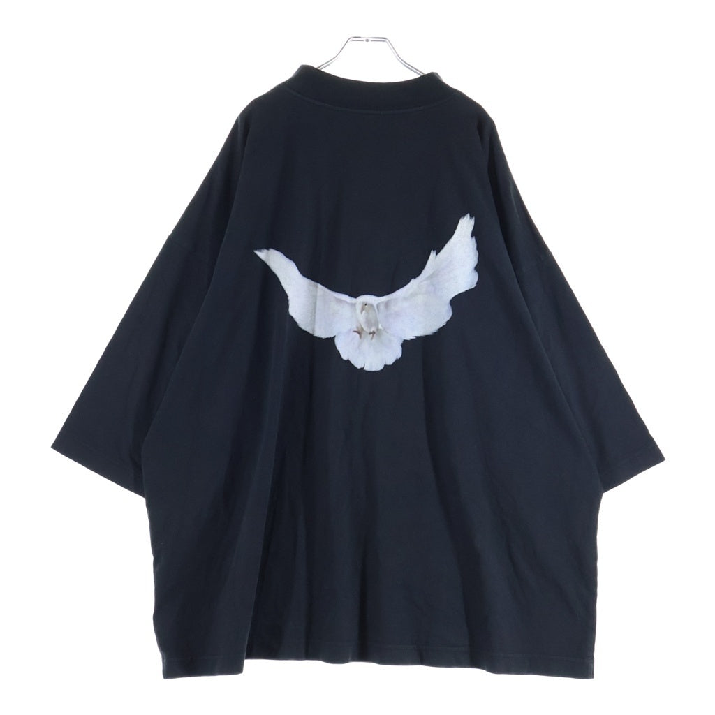 YEEZY(イージー) DOVE NO SEAM TEE ドーヴ 両面プリント クルーネック半袖Tシャツ カットソー ブラック