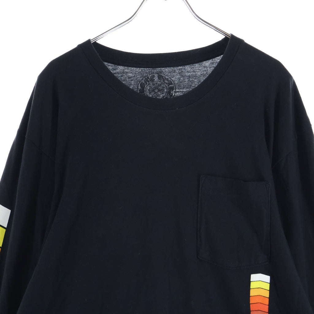 CHROME HEARTS(クロムハーツ) Neon Bar Logo L/S Tee ネオンバーロゴ グラデーションプリント 長袖Tシャツ カットソー ブラック
