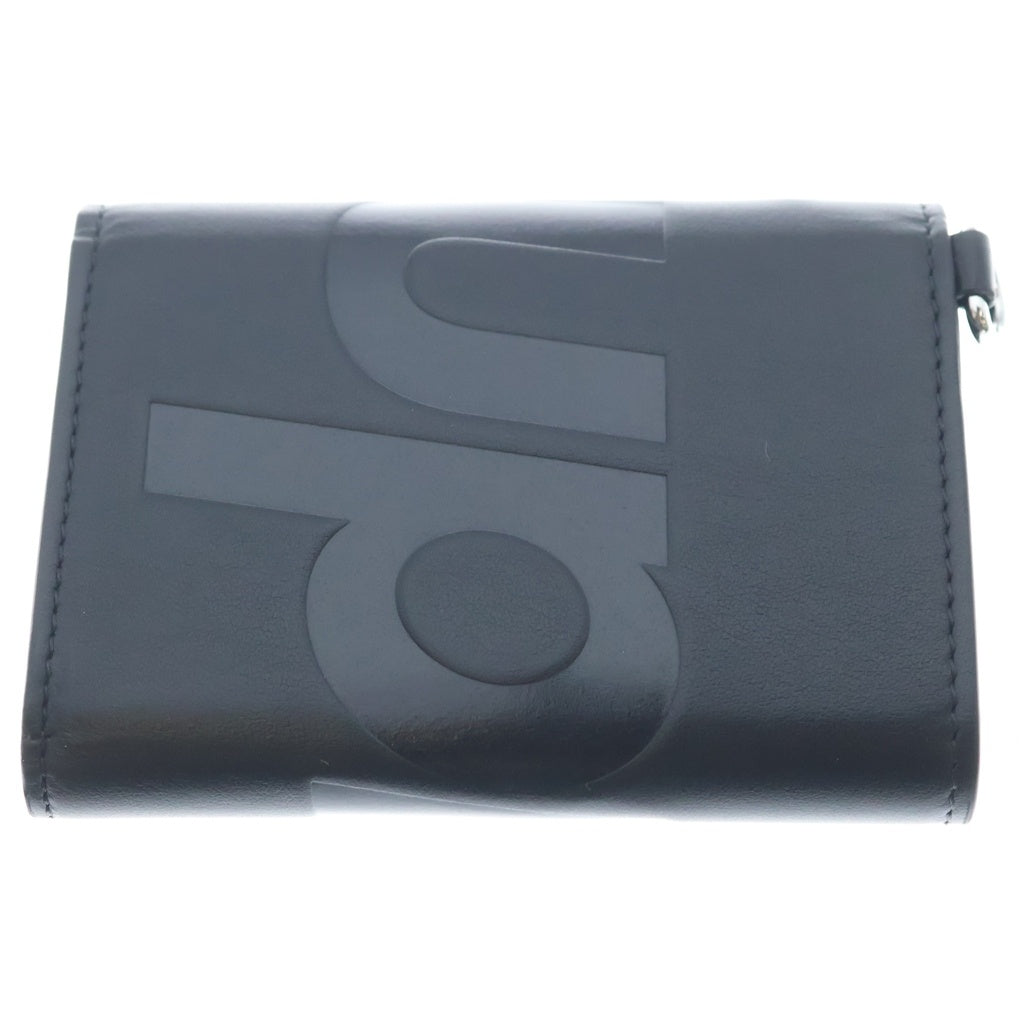 SUPREME(シュプリーム) 26SS Leather Chain Wallet レザーチェーンウォレット ロゴ ブラック