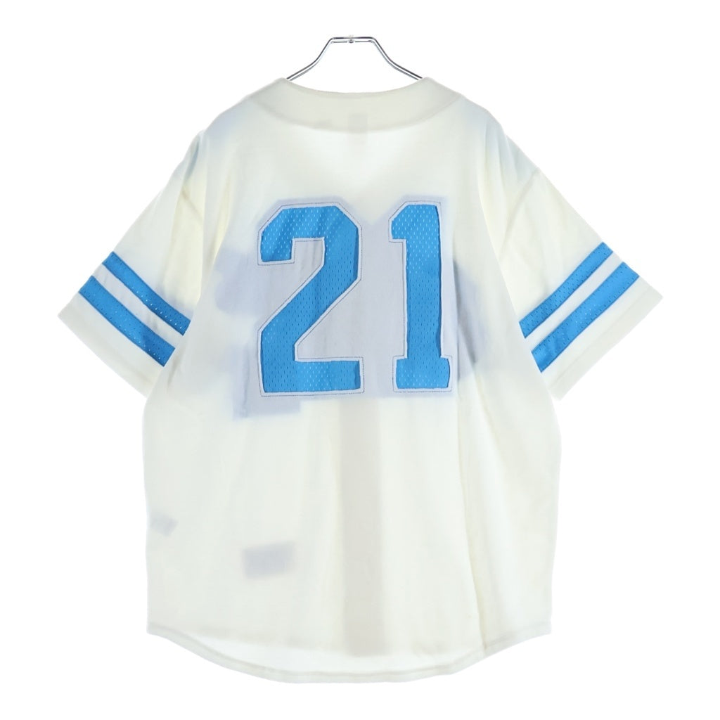 SUPREME(シュプリーム) 20AW Velour Baseball Jersey ベロアベースボールジャージー ベースボールシャツ ホワイト