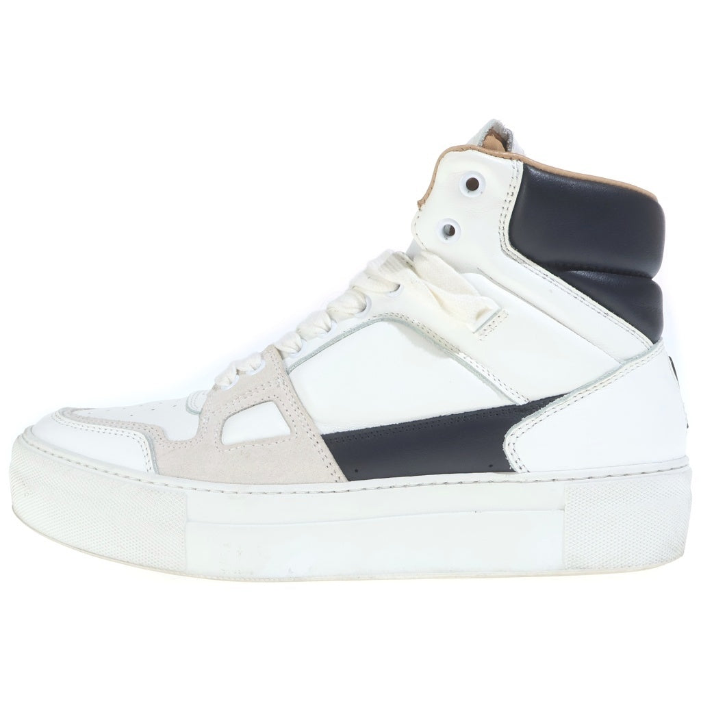 ami paris(アミパリス) Mid Top ADC Sneakers SMOOTH LEATHER USN415.858 ハイカットスニーカー ホワイト