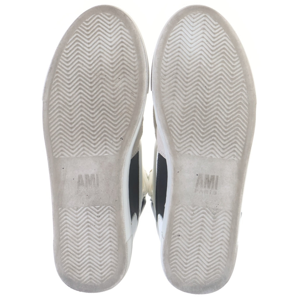 ami paris(アミパリス) Mid Top ADC Sneakers SMOOTH LEATHER USN415.858 ハイカットスニーカー ホワイト