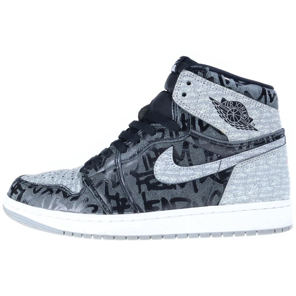 NIKE(ナイキ) AIR JORDAN 1 HIGH REBELLIONAIRE エアジョーダン1 ハイ OG リベリオネア ハイカットスニーカー ブラック US9.5/27.5cm 555088-036