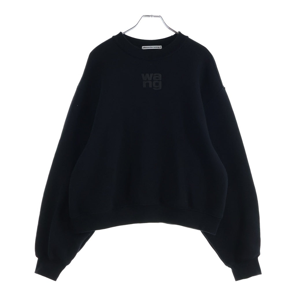 ALEXANDER WANG(アレキサンダーワン) フロントロゴ 4CC3221360 プルオーバースウェット ブラック