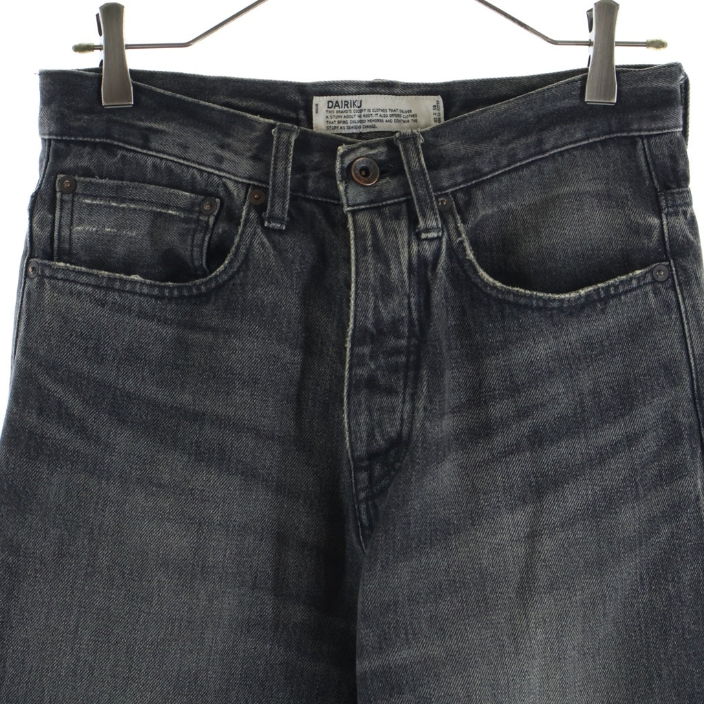DAIRIKU(ダイリク) Straight Mud Vintage Denim Pants 22AW D-6 ストレートデニム ブラック