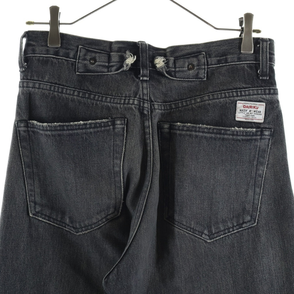 DAIRIKU(ダイリク) Straight Mud Vintage Denim Pants 22AW D-6 ストレートデニム ブラック
