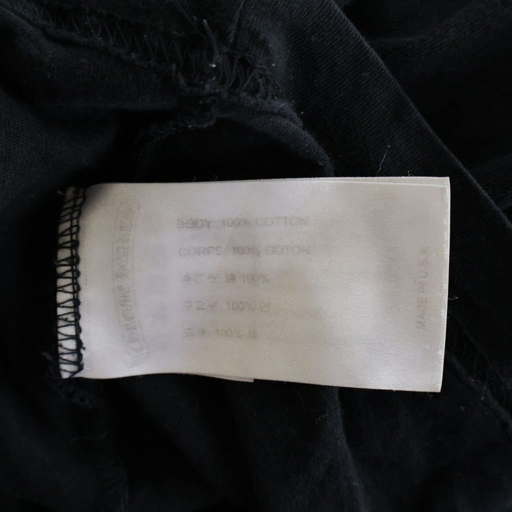 CHROME HEARTS(クロムハーツ) Neck Logo Long Sleeve Tee ネックロゴ ロングスリーブカットソー ブラック