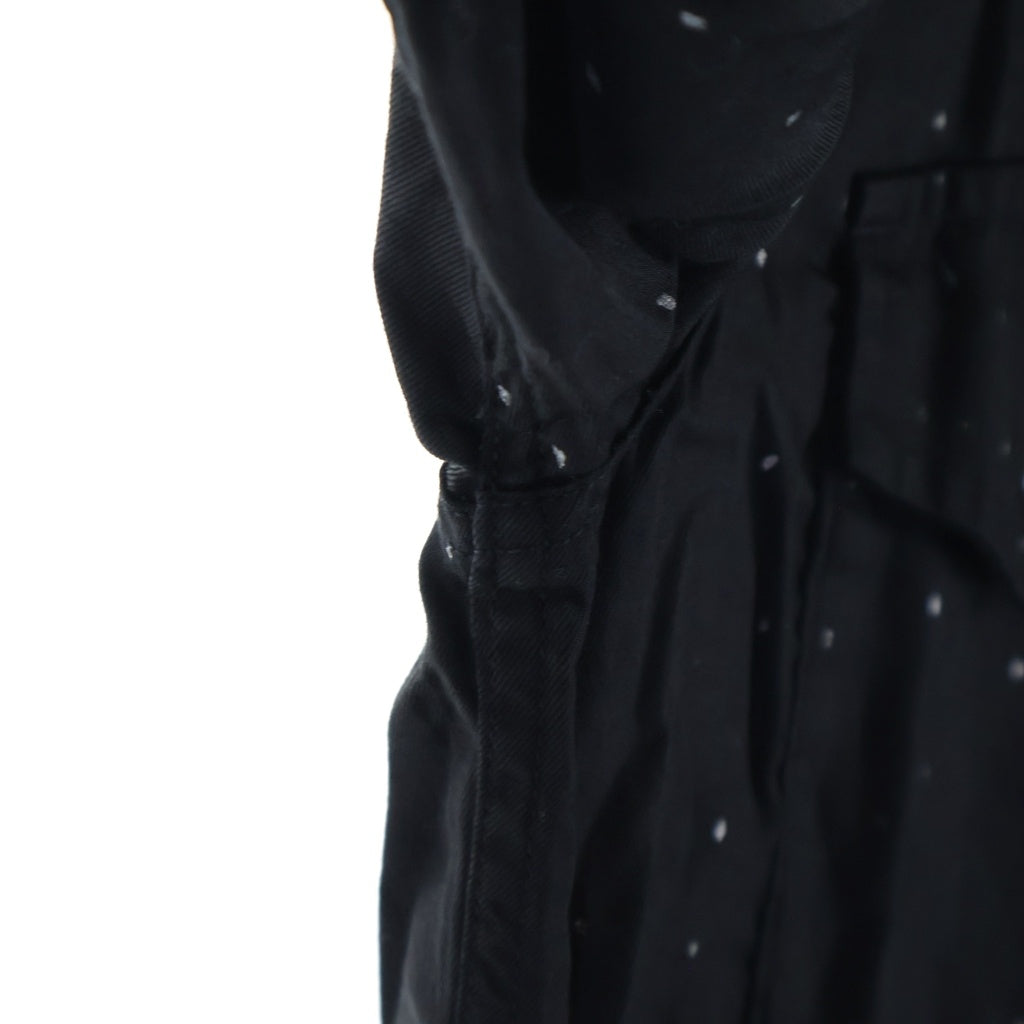MINEDENIM(マインデニム) Rhombus Dot C.Denim Western SH レーヨン ドット ウエスタンシャツ ブラック
