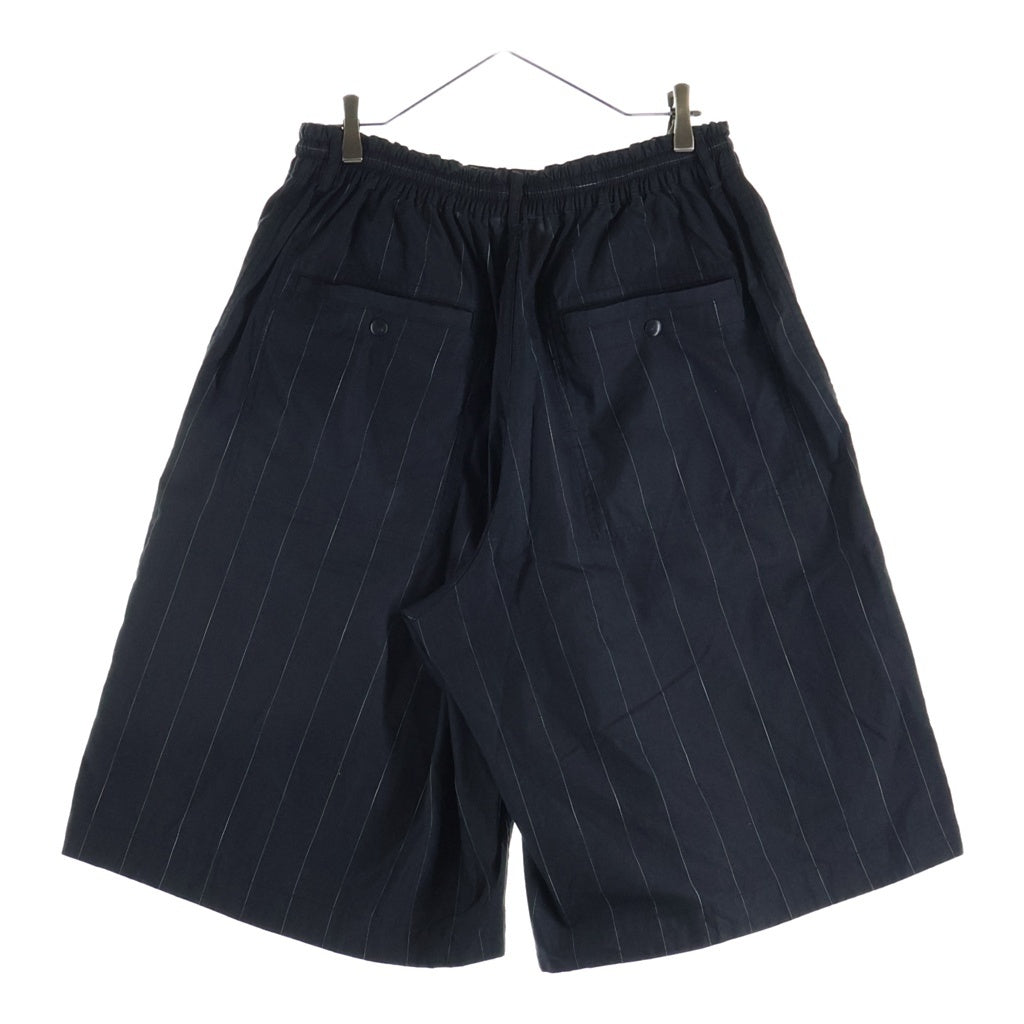 beautiful people(ビューティフルピープル) COTTON STRIPESUITING REVERSIBLE SHORTS 1616105004 ショーツ ブラック ストライプ