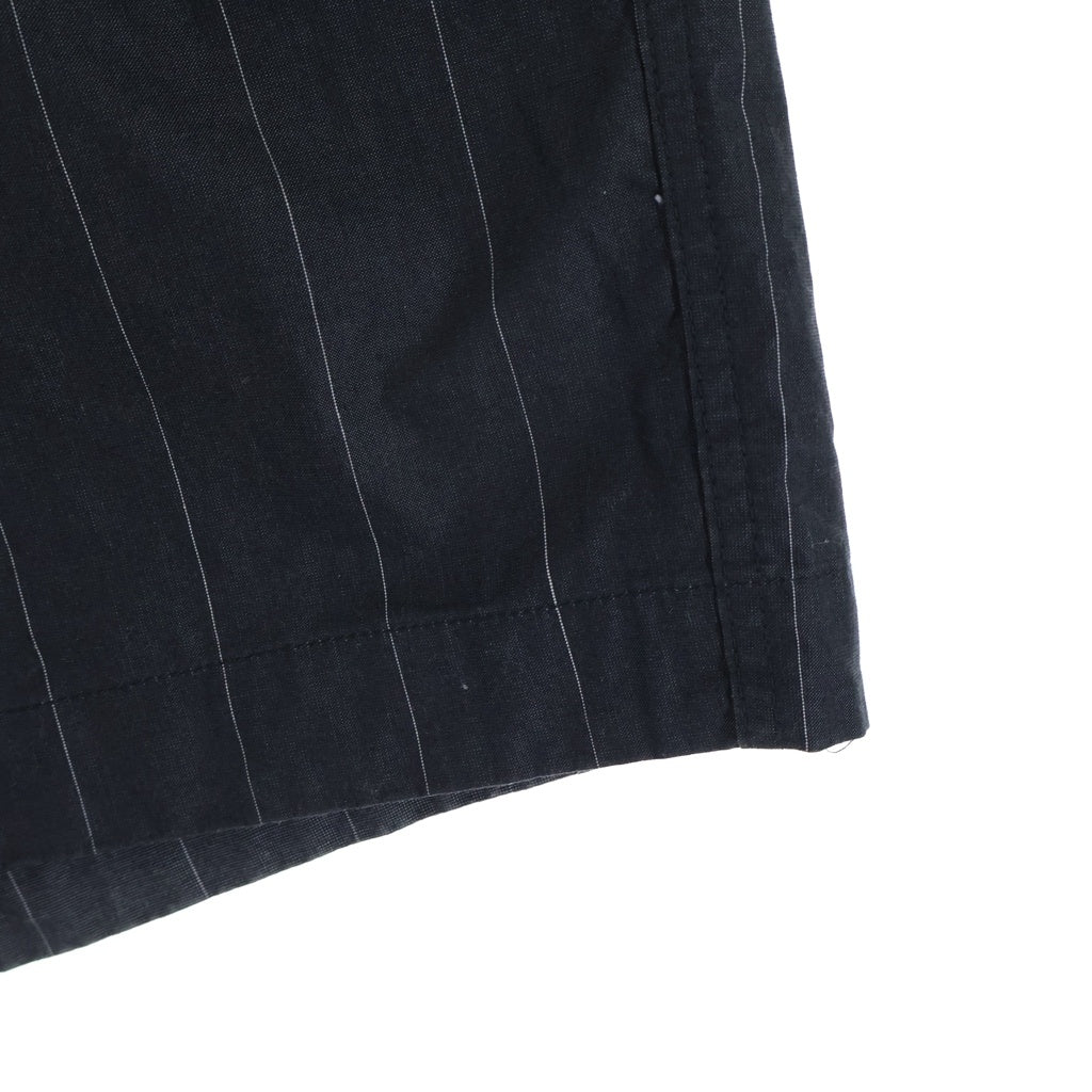 beautiful people(ビューティフルピープル) COTTON STRIPESUITING REVERSIBLE SHORTS 1616105004 ショーツ ブラック ストライプ