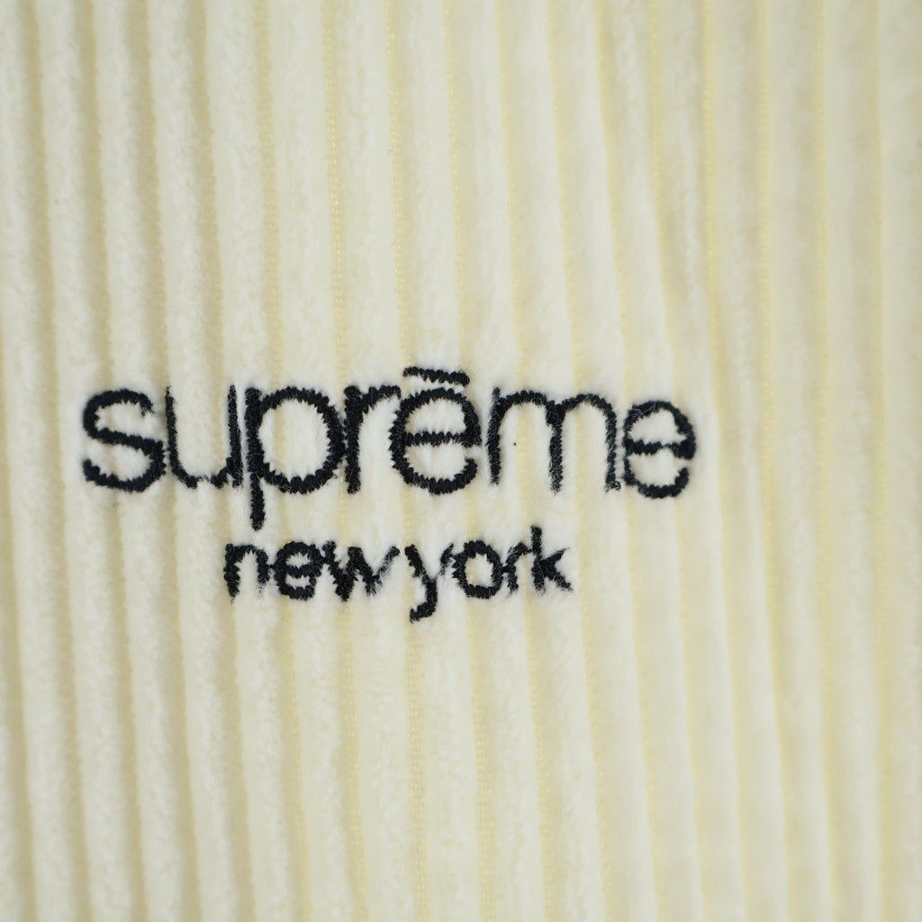 SUPREME(シュプリーム) 20SS Wide Wale Corduroy Harrington Jacket 胸クラシックロゴ コーディロイ ジャケット ホワイト