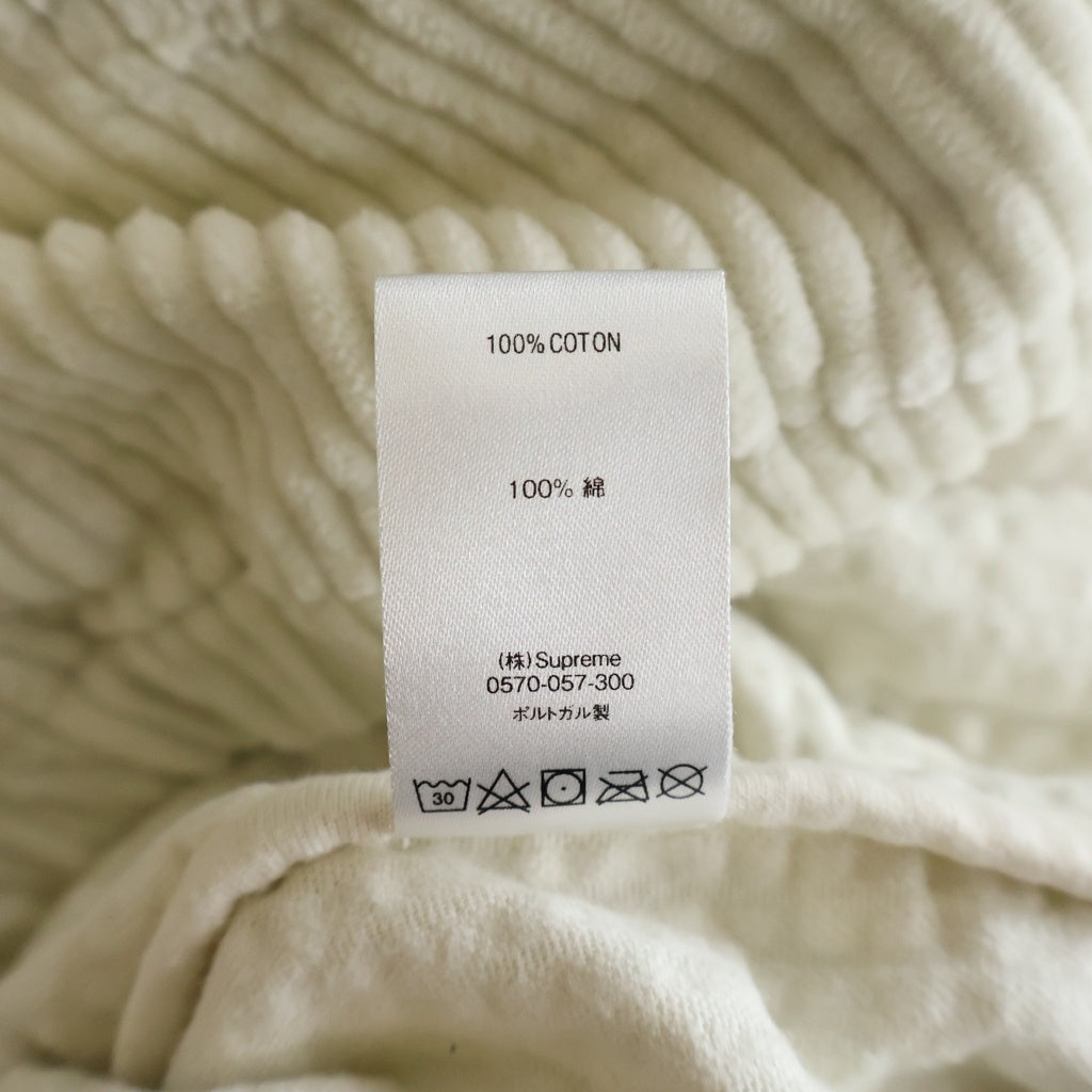 SUPREME(シュプリーム) 20SS Wide Wale Corduroy Harrington Jacket 胸クラシックロゴ コーディロイ ジャケット ホワイト
