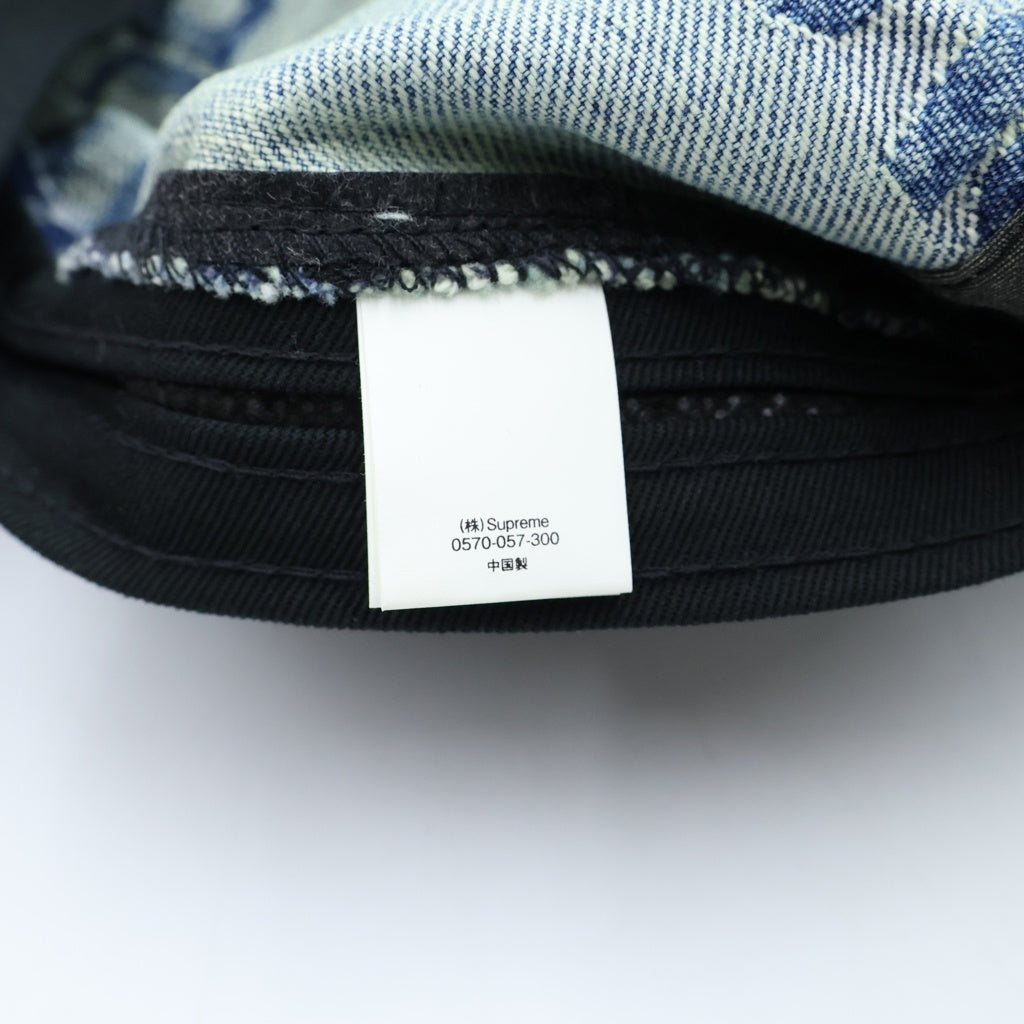 SUPREME(シュプリーム) 21SS Frayed Logos Denim Camp Cap BOX LOGO ボックスロゴ キャンプキャップ インディゴ