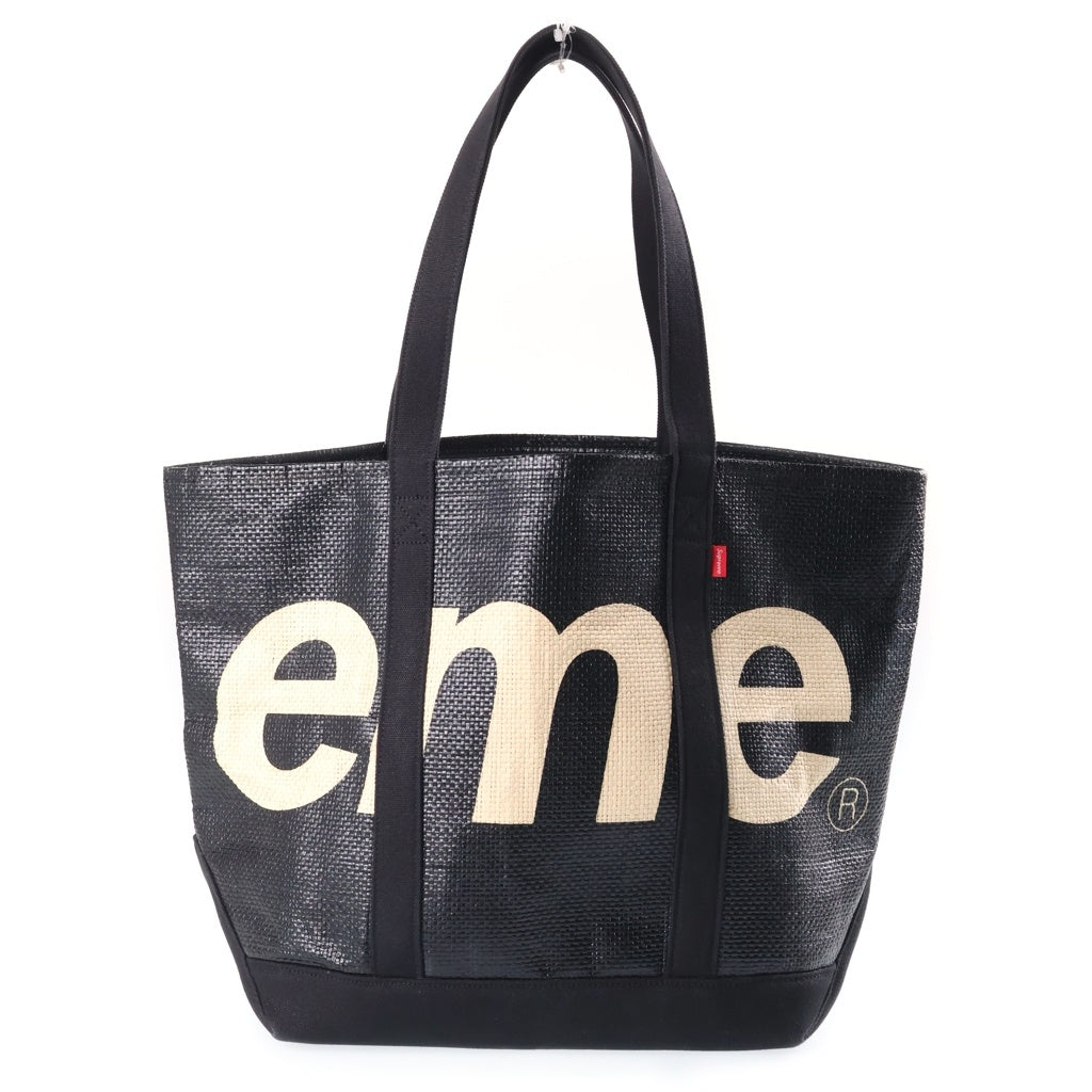 SUPREME(シュプリーム) 20SS Raffia Tote ラフィアトート トートバック ブラック
