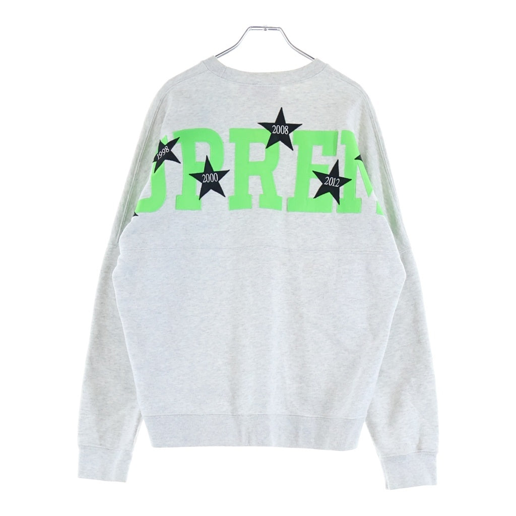 SUPREME(シュプリーム) 20SS Stars Crewneck バックスターロゴ クルーネックスウェット グレー