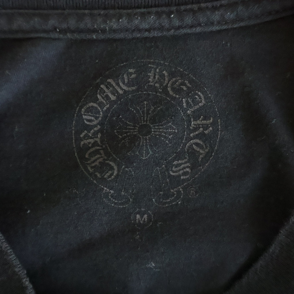 CHROME HEARTS(クロムハーツ) 5FOTI フォティ フロントロゴ クルーネック半袖Tシャツカットソー ブラック