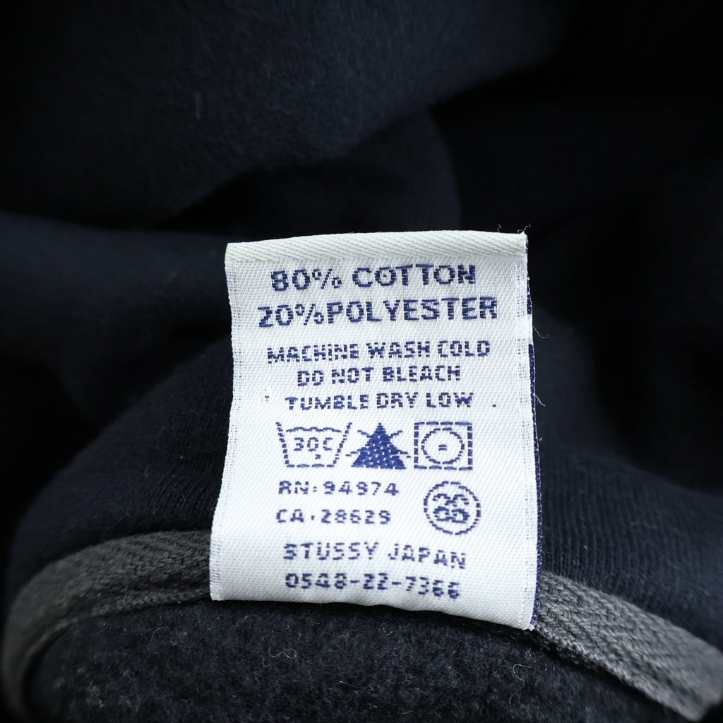 STUSSY(ステューシー) VINTAGE 00s オールド SS 白タグ プルオーバーパーカー ブラック