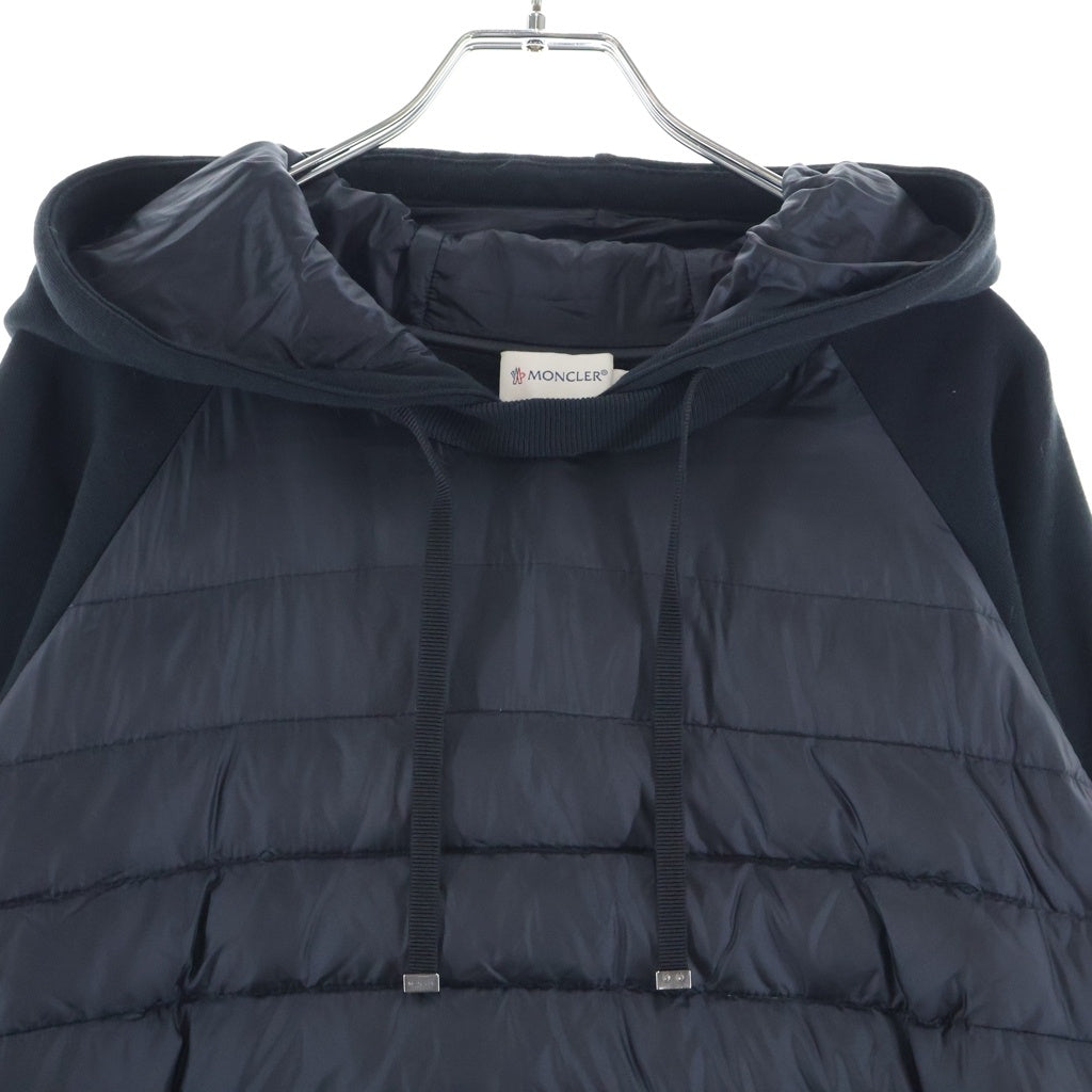 MONCLER(モンクレール) 14AW MAGLIA GIROCOLLO マーリア ダウン切替 420938096400 プルオーバーパーカー ブラック レディース