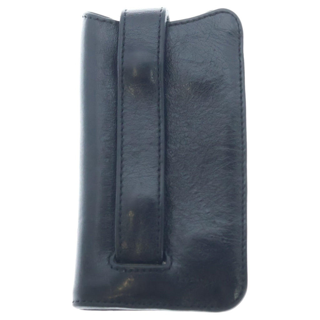 CHROME HEARTS(クロムハーツ) KEY CASE キーケース クロスボールボタン デストロイレザーキーケース ブラック