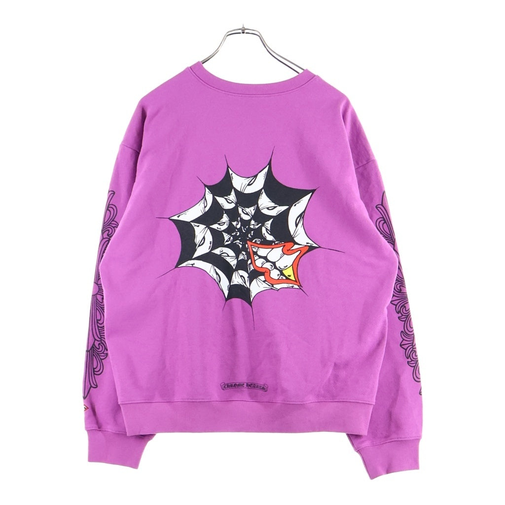 CHROME HEARTS(クロムハーツ) ×MATTY BOY PPO I WANT MORE NOT LESS L/S TEE マッティボーイ プリント スウェットシャツ パープル