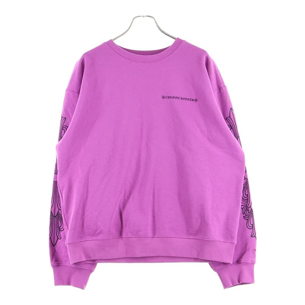 CHROME HEARTS(クロムハーツ) ×MATTY BOY PPO I WANT MORE NOT LESS L/S TEE マッティボーイ プリント スウェットシャツ パープル