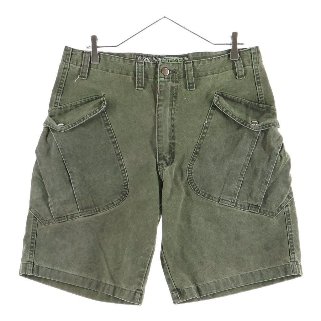 VOLCOM(ボルコム) 90s 変形 スラッシュポケット カーゴショーツ カーキ