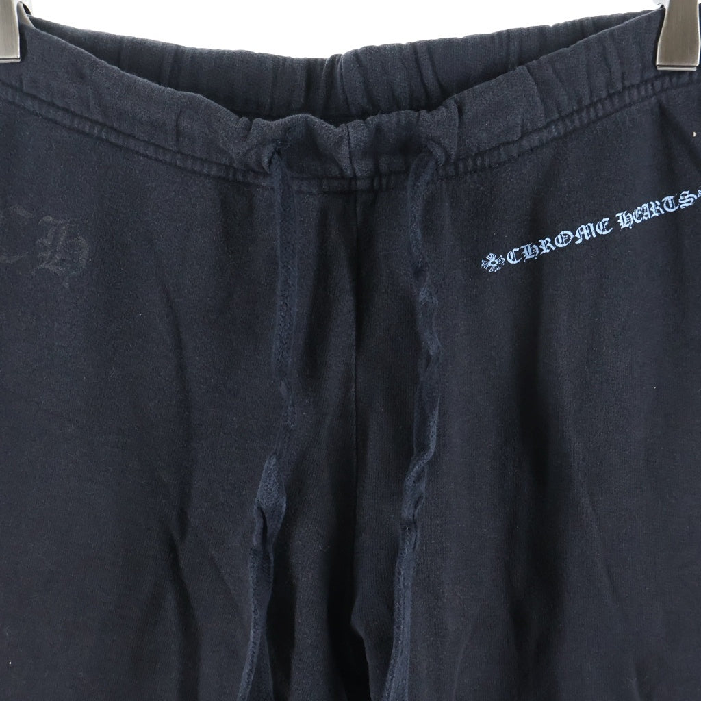 CHROME HEARTS(クロムハーツ) OLD ENGLISH Side Logo Sweat Pant サイドロゴ スウェットパンツ ブラック