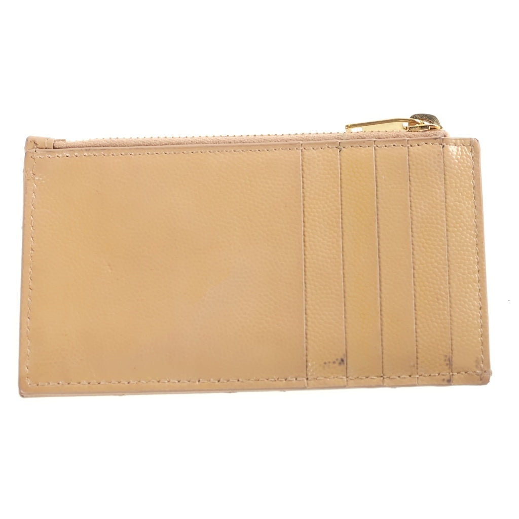 SAINT LAURENT PARIS(サンローランパリ) ラウンドジップ フラグメントケース 607915 ベージュ レディース