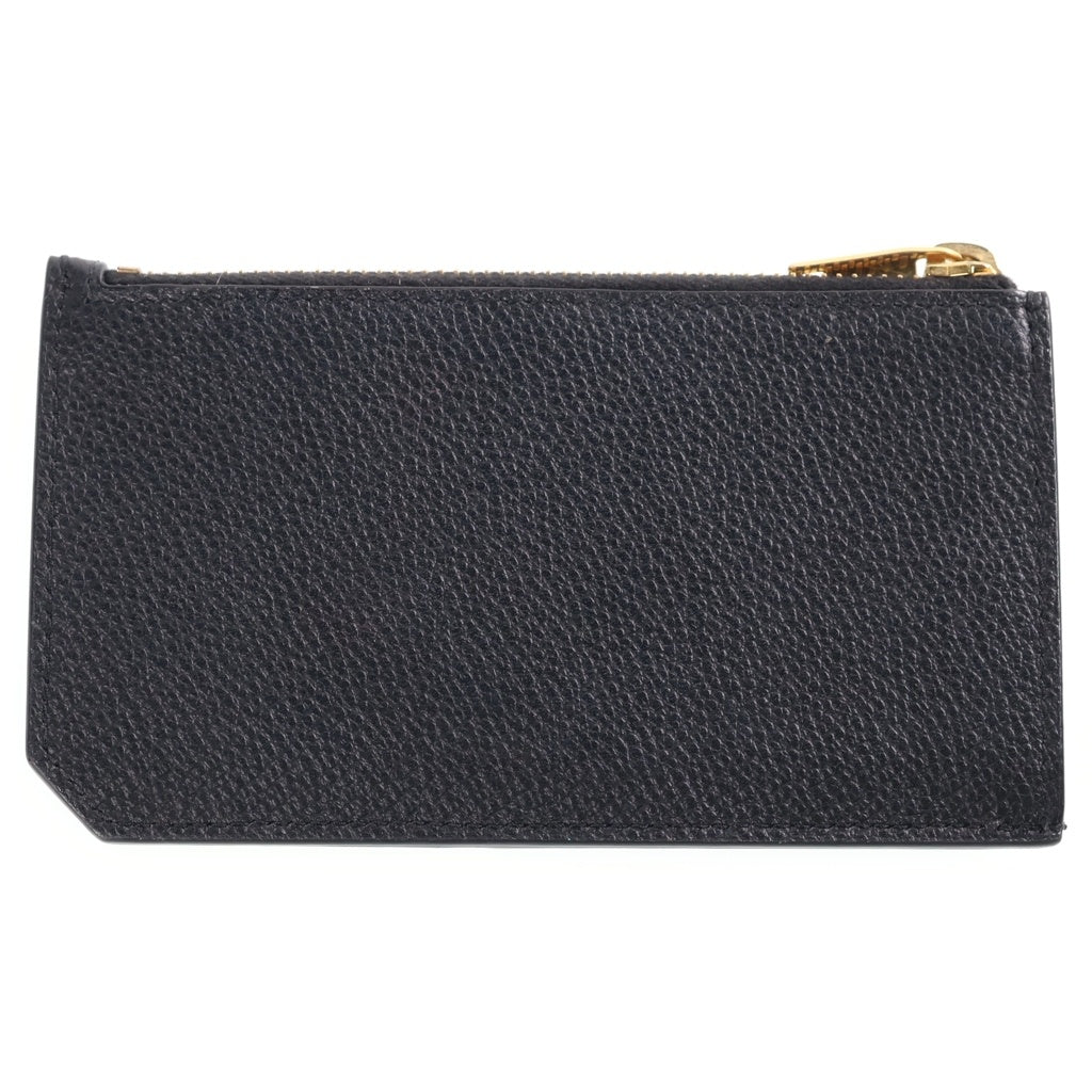 SAINT LAURENT PARIS(サンローランパリ) エンボスレザー ジップ 609362 フラグメントケース ブラック レディース