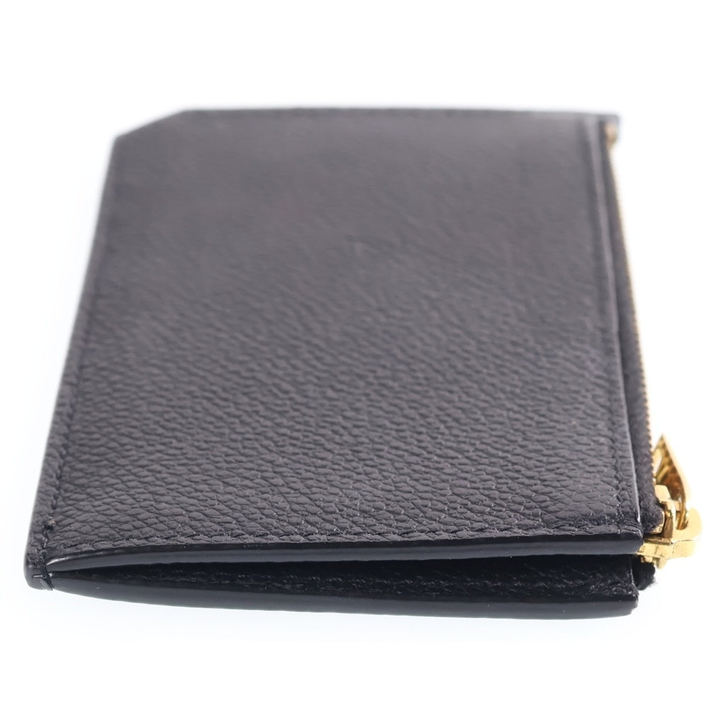 SAINT LAURENT PARIS(サンローランパリ) エンボスレザー ジップ 609362 フラグメントケース ブラック レディース