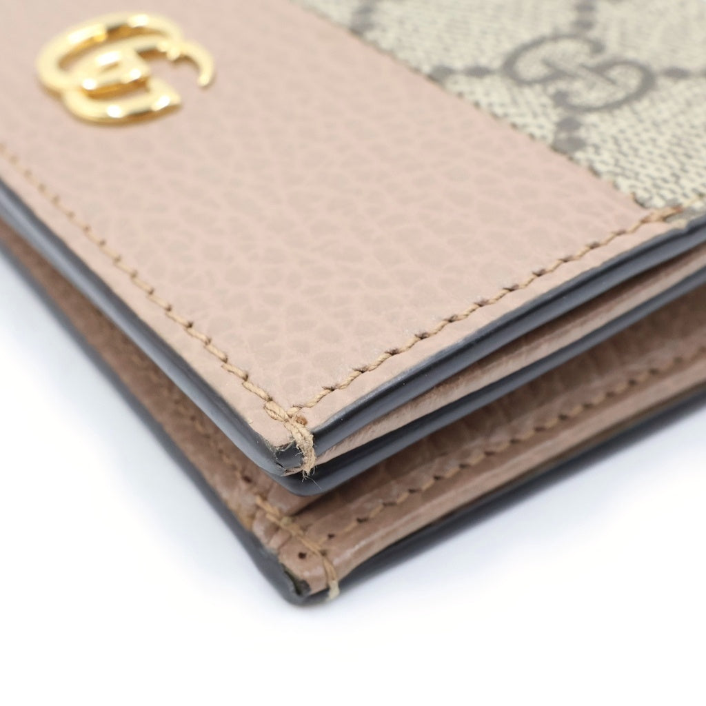 GUCCI(グッチ) GGマーモント ダブルG コンパクト 658610 2つ折り財布 レディース