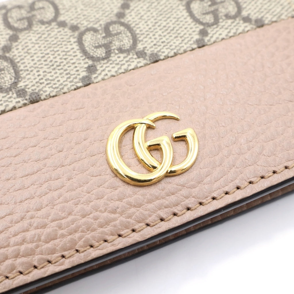 GUCCI(グッチ) GGマーモント ダブルG コンパクト 658610 2つ折り財布 レディース