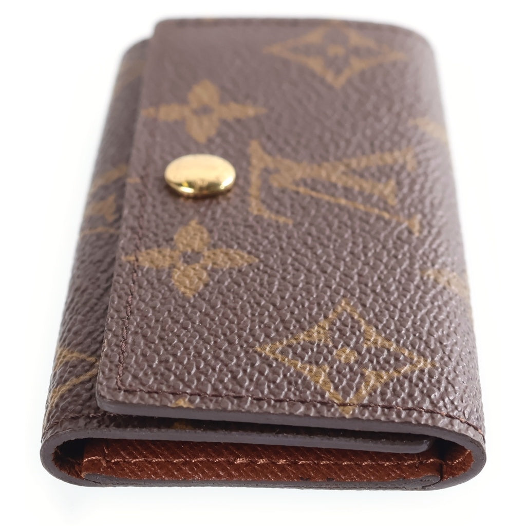 LOUIS VUITTON(ルイヴィトン) モノグラム 4連 キーケース M62631 ブラウン PVC レザー レディース