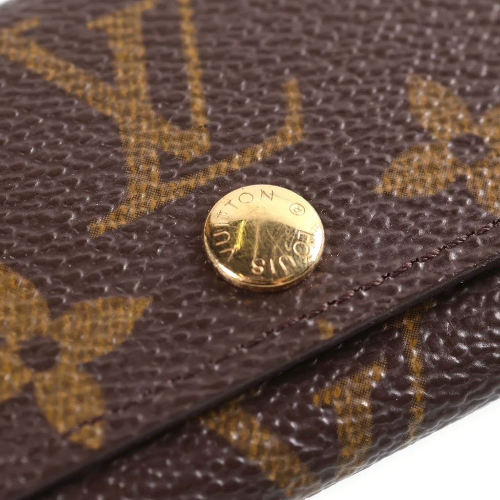 LOUIS VUITTON(ルイヴィトン) モノグラム 4連 キーケース M62631 ブラウン PVC レザー レディース