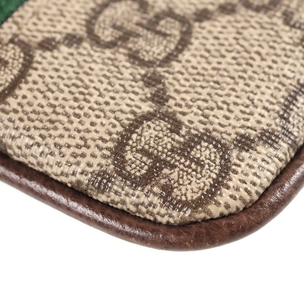 GUCCI(グッチ) GGスプリーム オフディア エボニー コインケース 671722 ベージュ レディース
