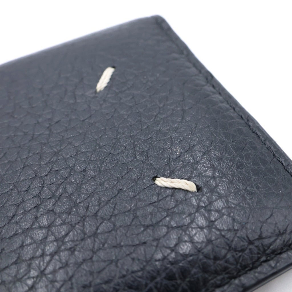 Maison Margiela(メゾンマルジェラ) CARD CASE 4つタグ グレインレザー S55UI0203 カードケース ブラック