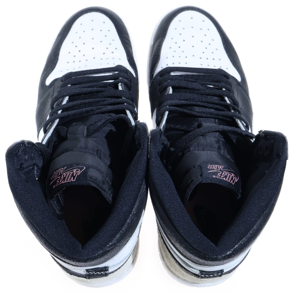 NIKE(ナイキ) AIR JORDAN1 RETRO HIGH OG Bleached Coral エアジョーダン1 ブリーチド コーラル ハイカットスニーカー グレー US9/27cm 555088-108