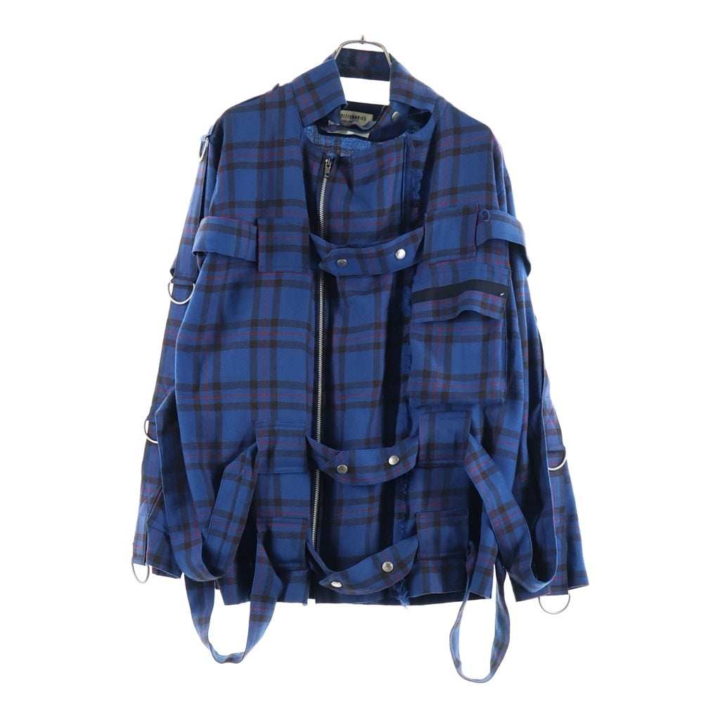 SEDITIONARIES by 666(セディショナリーズ) BONTAGE JACKET ボンテージジャケット タータンチェック ウール ジャケット ブルー
