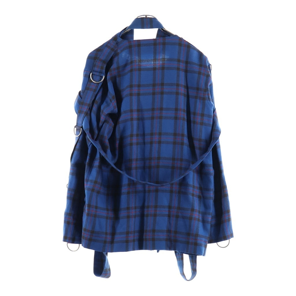 SEDITIONARIES by 666(セディショナリーズ) BONTAGE JACKET ボンテージジャケット タータンチェック ウール ジャケット ブルー