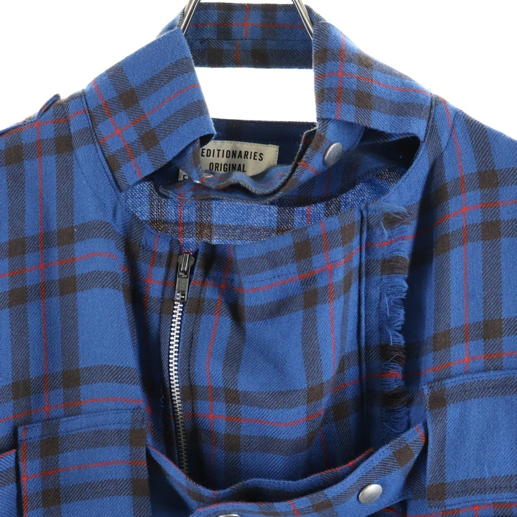 SEDITIONARIES by 666(セディショナリーズ) BONTAGE JACKET ボンテージジャケット タータンチェック ウール ジャケット ブルー