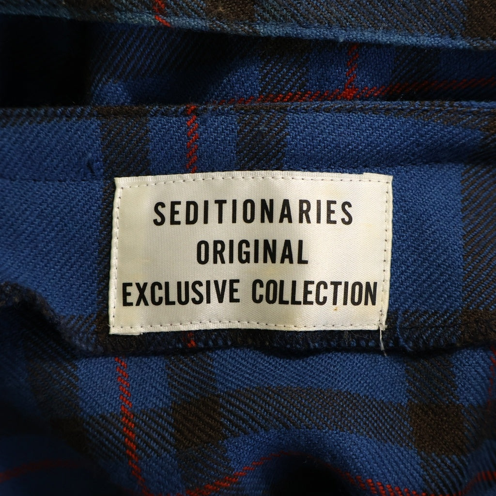 SEDITIONARIES by 666(セディショナリーズ) BONTAGE JACKET ボンテージジャケット タータンチェック ウール ジャケット ブルー
