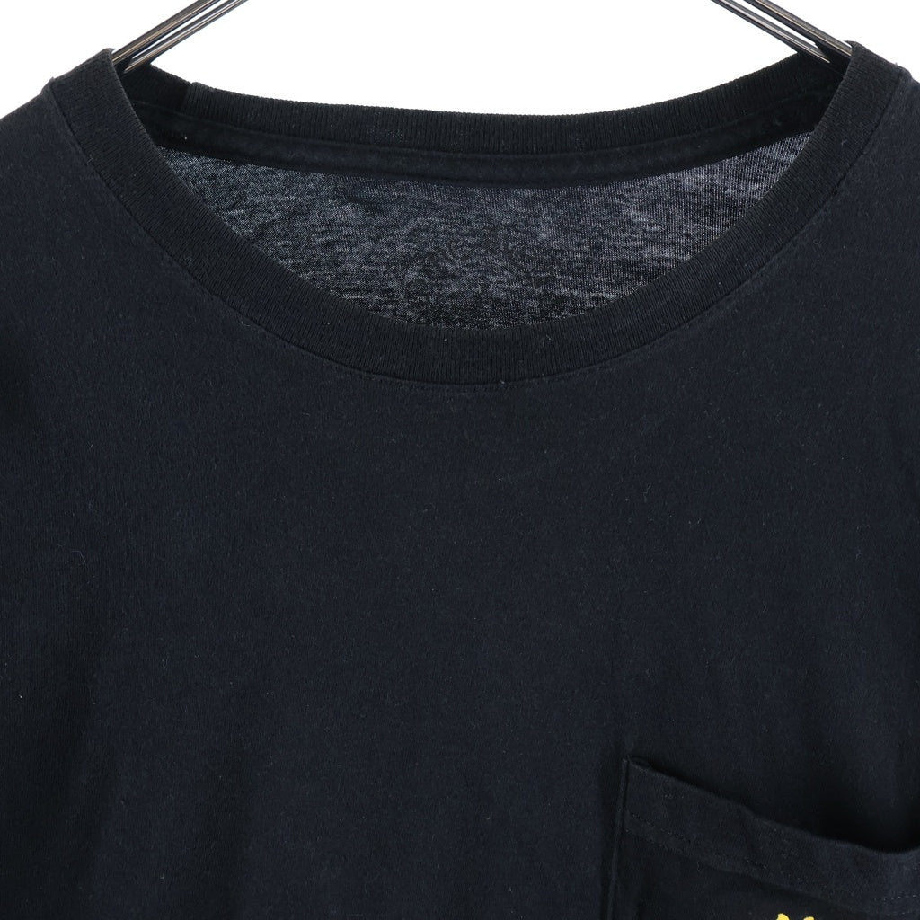 CHROME HEARTS(クロムハーツ) VINE DAGGER L/S TEE ヴァインダガーアームロゴプリント 長袖Tシャツカットソー ブラック/イエロー
