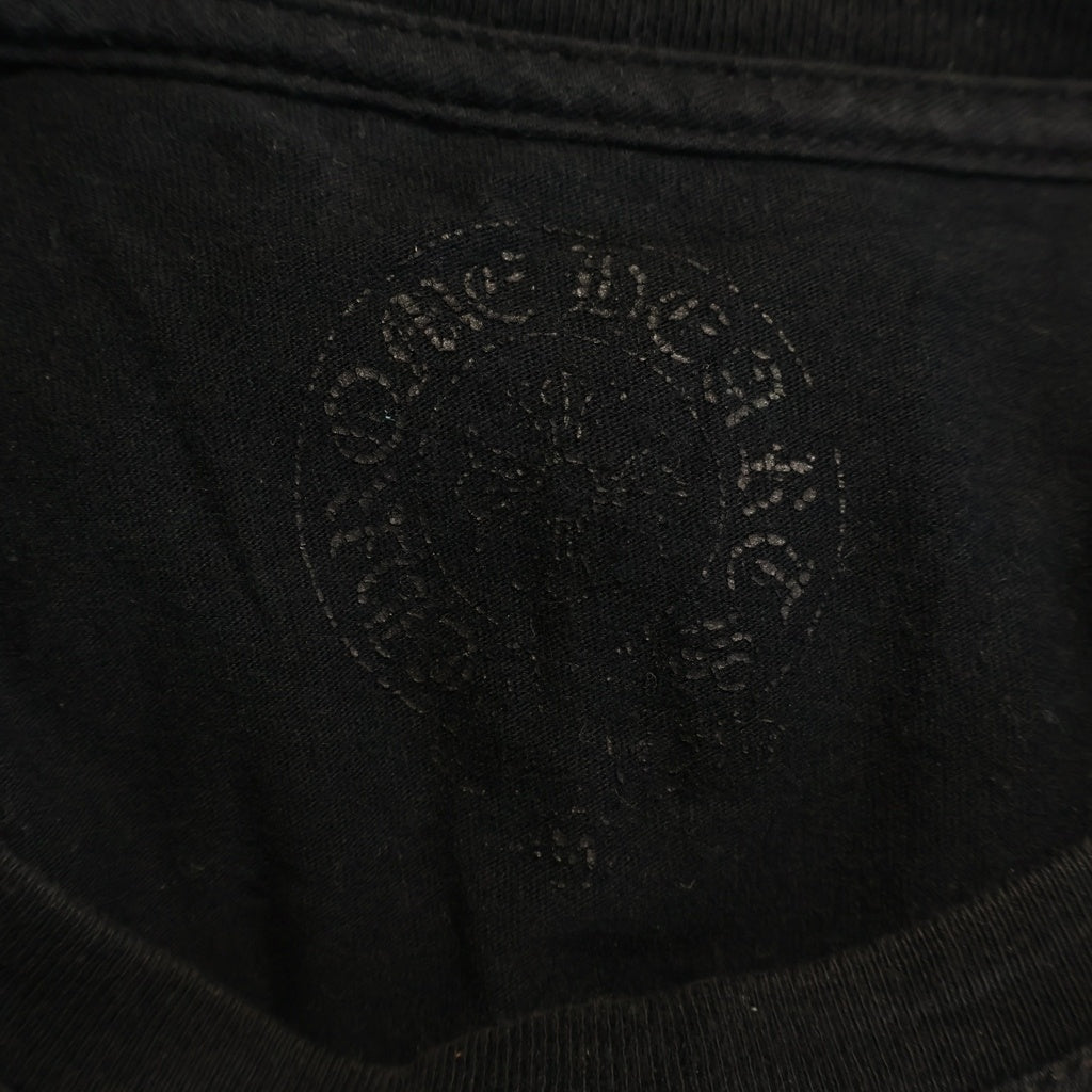CHROME HEARTS(クロムハーツ) VINE DAGGER L/S TEE ヴァインダガーアームロゴプリント 長袖Tシャツカットソー ブラック/イエロー