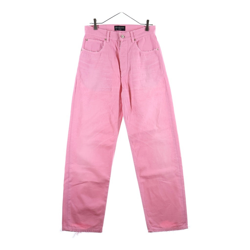 BALENCIAGA(バレンシアガ) WIDE-LEG BABY PINK JEANS ワイドレッグ ジーンズ ピンク 786468 TRWA6