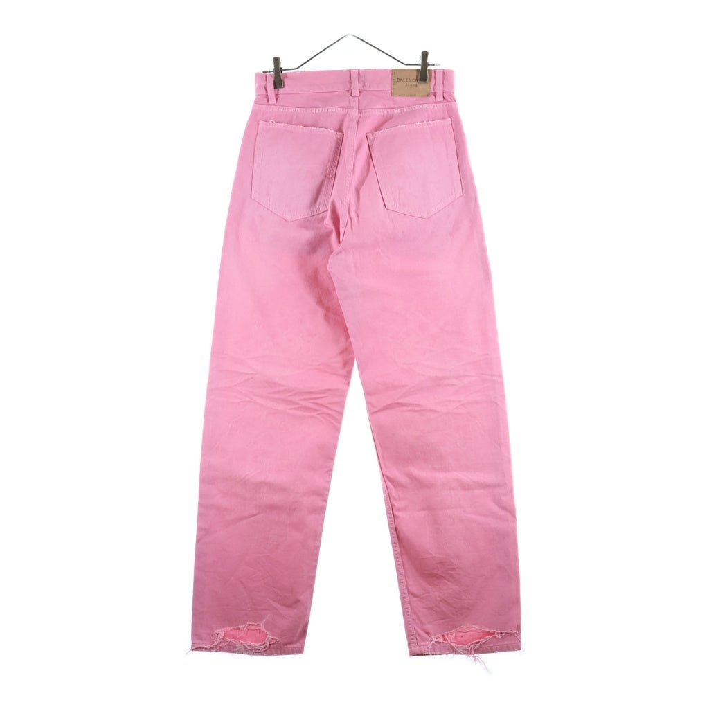 BALENCIAGA(バレンシアガ) WIDE-LEG BABY PINK JEANS ワイドレッグ ジーンズ ピンク 786468 TRWA6