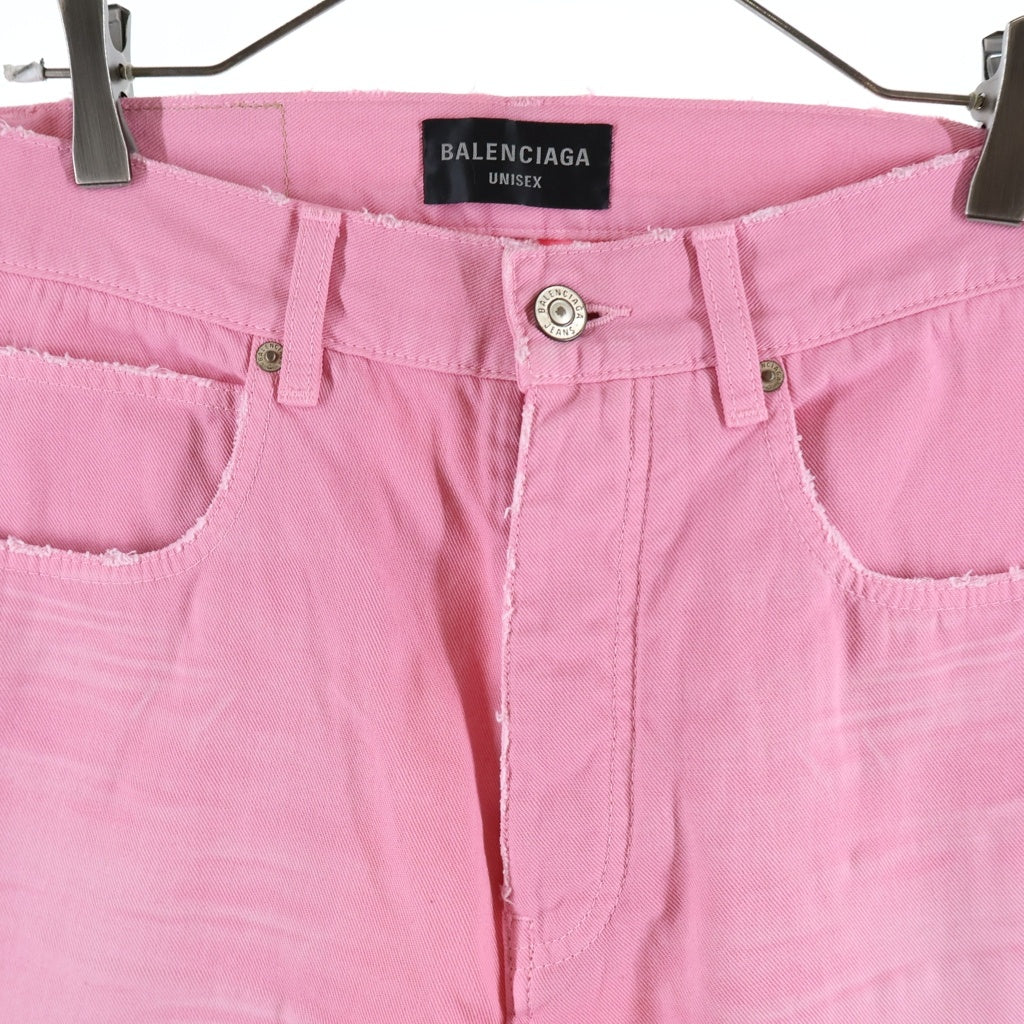 BALENCIAGA(バレンシアガ) WIDE-LEG BABY PINK JEANS ワイドレッグ ジーンズ ピンク 786468 TRWA6