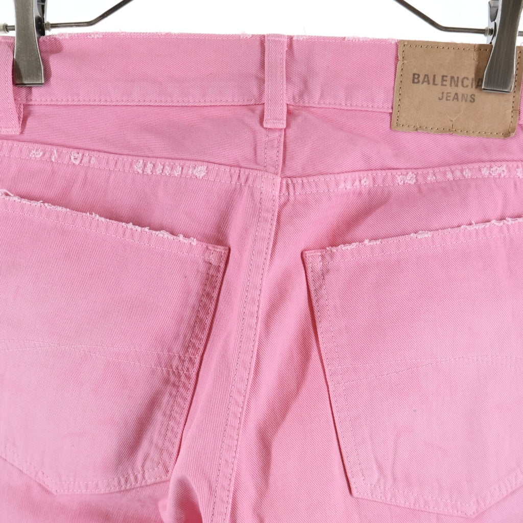 BALENCIAGA(バレンシアガ) WIDE-LEG BABY PINK JEANS ワイドレッグ ジーンズ ピンク 786468 TRWA6